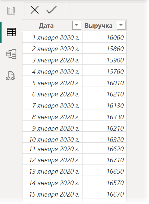 Исходные данные