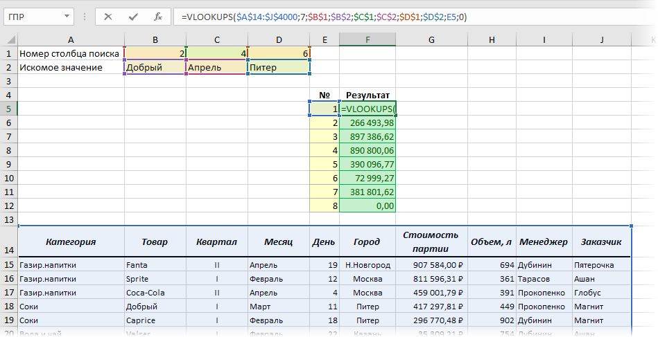 VLOOKUPS